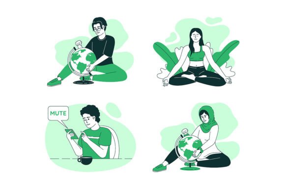 Download Lifestyles Illustration Set - Lifestyles Collection