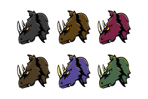 Download Rhino Head Illustration - Rhino Collection