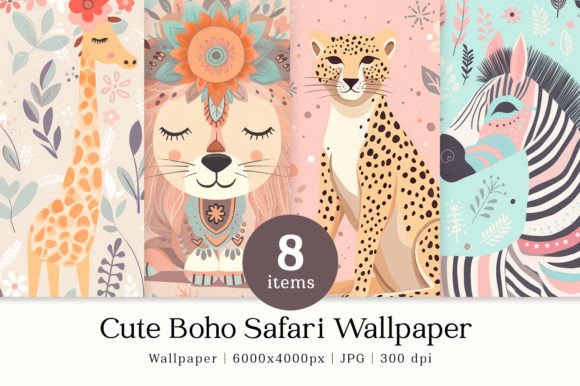 Download Cute Boho Safari Nursery Wallpapers - Safari nursery Collection