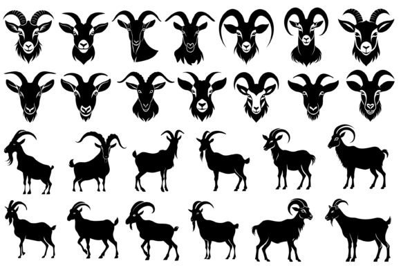 Download Goat Silhouette SVG - Goat Collection