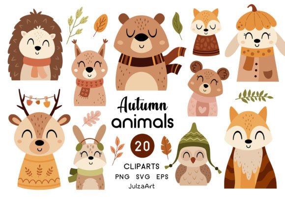 Download Autumn Animals Clipart, Fall Clipart - Autumn Collection