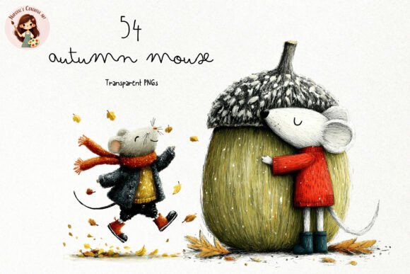 Download Storybook Autumn Mouse PNG Clipart - Autumn Collection