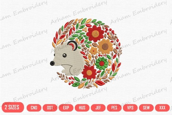 Download Autumn Woodland Floral Hedgehog - Autumn Collection